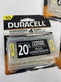 (3b) Duracell 10 Hearing Aid Batteries Easy Tab 24&16 Pack 56 Total 2019