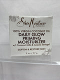 Shea Moisture 100% Virgin Coconut Oil Daily Glow Priming Moisturizer 2oz