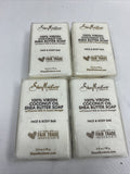 (4) Shea Moisture 100% Virgin Coconut Oil Shea Butter Face & Body Bar Soap 3.5oz