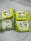 (4) Aveeno Positively Radiant Makeup Removing Wipes 25 Per Pack 100 total