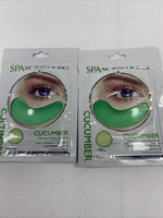 (2) Spascriptions Hydrogel Under Eye Pads Cucumber Hydrate Firm Restore
