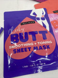 (5) Freeman  Cheeky Butt Happy Belly Sheet Mask Boosting Smoothing Toning