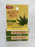 (6) Burts Bees 100% Natural Moisturizing Lip Balm - HEMP