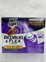 HOT SHOT Bed Bug Killer & Flea Insect Fogger 95911 3 Sprays Lice Ticks