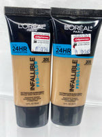 (2pk) L'Oreal Infallible Pro-Glow Foundation Makeup YOU CHOOSE Shade Old Formula