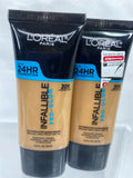 (1pk&2pk) L'Oreal Infallible Pro-Glow Foundation Makeup YOU CHOOSE Old Formula