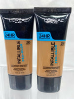 (2pk) L'Oreal Infallible Pro-Glow Foundation Makeup YOU CHOOSE Shade Old Formula