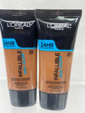 (2pk) L'Oreal Infallible Pro-Glow Foundation Makeup YOU CHOOSE Shade Old Formula