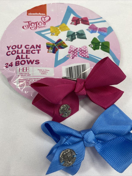 JoJo Siwa 2 Mystery Bows  Blue & Pink  Nickelodeon Series 4