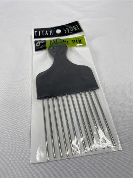 TITAN Sport Metal Pik 7751 Black Hair BRUSH Styling