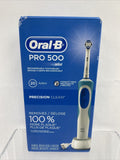 Oral-B Pro 500 White Electric Rechargeable Toothbrush with Precision Clean