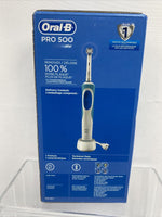Oral-B Pro 500 White Electric Rechargeable Toothbrush with Precision Clean