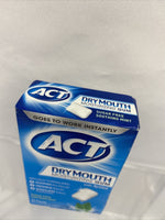 ACT Dry Mouth Moisturizing Gum with Xylitol, Sugar-Free Soothing Mint, 20 Pieces