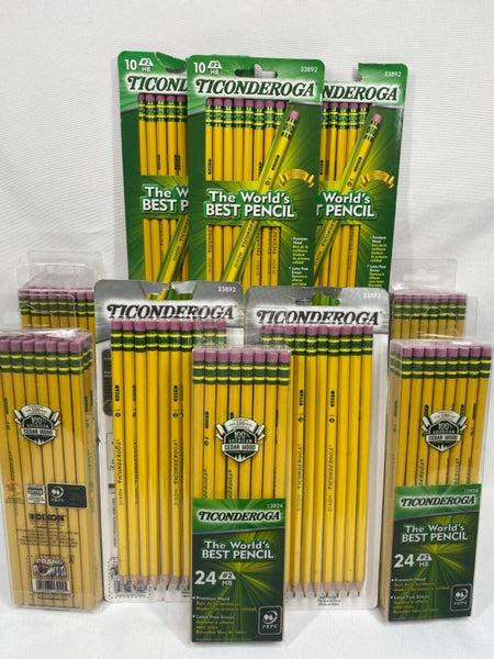 TICONDEROGA Wood Pencils Eraser YOU CHOOSE Buy More & Save + Combined Shipping
