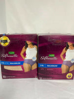 Depend Silhouette Incontinence Briefs Women Maximum  YOU CHOOSE Combine Ship