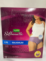 Depend Silhouette Incontinence Briefs Women Maximum  YOU CHOOSE Combine Ship