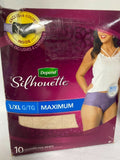 Depend Silhouette Incontinence Briefs Women Maximum  YOU CHOOSE Combine Ship
