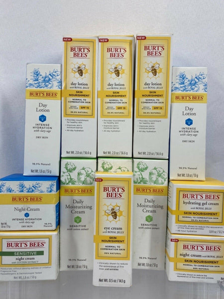 Burt’s Bees Moisturizer Day Night YOU CHOOSE Buy More Save + Combined Shipping