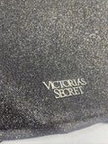 New Victoria’s Secret Drawstring backpack Glitter Silver Black Bag Tote