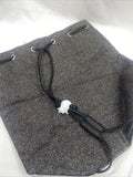 New Victoria’s Secret Drawstring backpack Glitter Silver Black Bag Tote