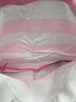 New Victoria’s Secret Pink White Stripe Angels Landed Beach Bag Tote Gym