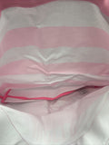New Victoria’s Secret Pink White Stripe Angels Landed Beach Bag Tote Gym