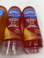 (4) Durex Massage & Play Intensify & Sensual 2-In-1 Gel & Personal Lubricant