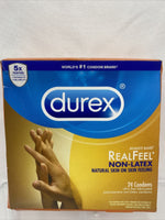 Durex RealFeel Non-Latex Condoms 24ct Real Feel Lubricated 3/22 COMBINE SHIPPING