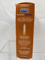 Durex RealFeel Non-Latex Condoms 24ct Real Feel Lubricated 3/22 COMBINE SHIPPING