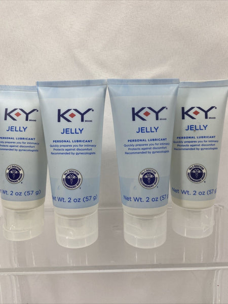 (4) KY Jelly Personal Lubricant 2 oz SEALED K-Y 7/21+