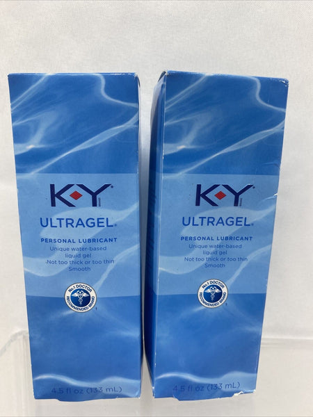 (2) K-Y UltraGel Personal Water Based Lubricant, 4.5 Oz KY 9/21