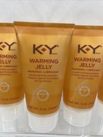 (4) KY Warming Jelly Personal Lubricant 5 oz (Large Tube)