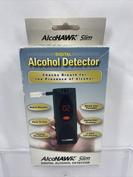 AlcoHAWK Breathalyzer Slim Digital Folding D.O.T. Tested & Cleared