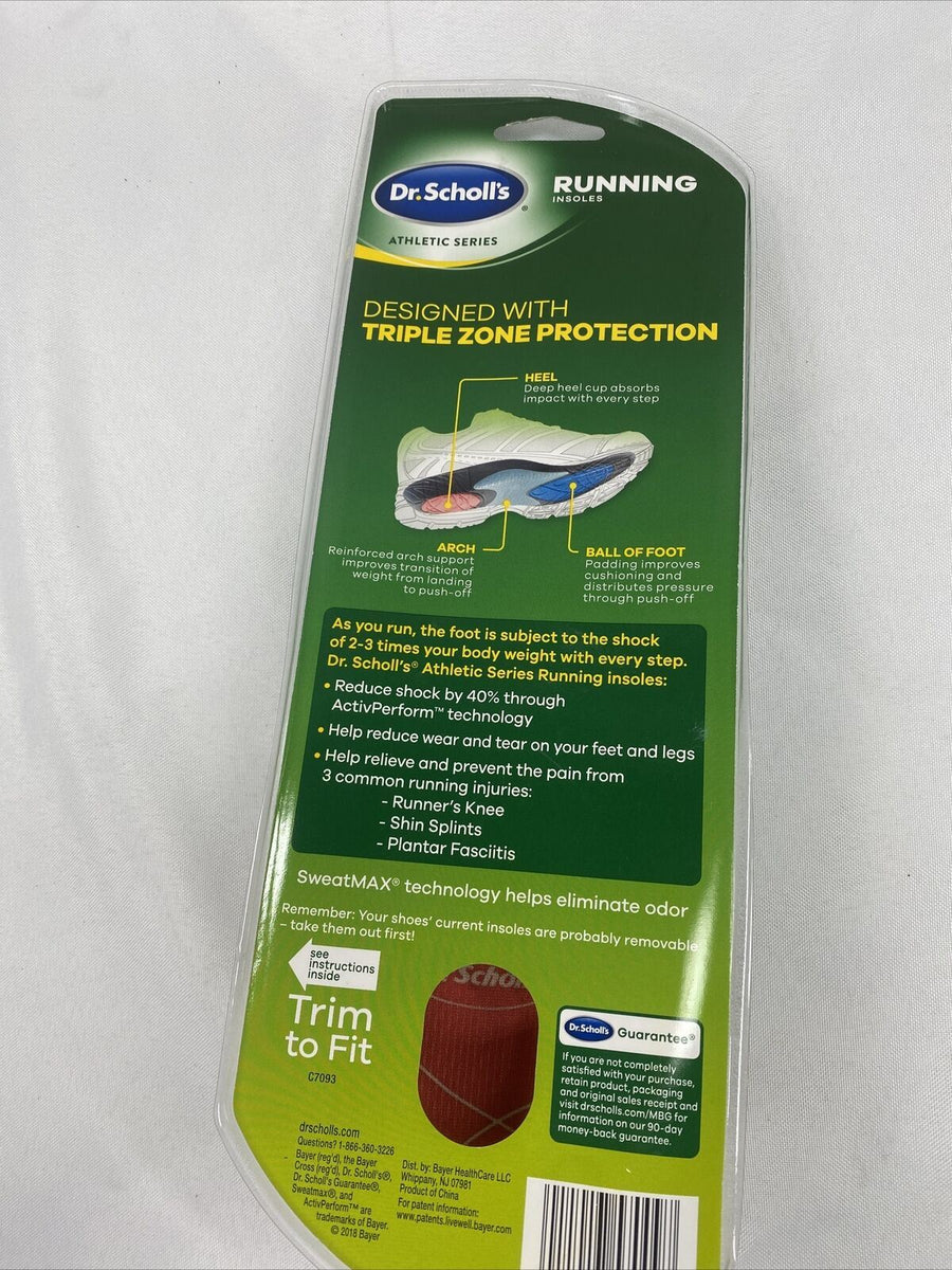 Dr. Scholl's Running Insoles WoMen’s 5 1/2-9 shin splints knee support ...