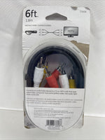 GE Composite Audio Video Cable 6 ft. 1.8 m HDTV DVD Player 33608 rca All Brands