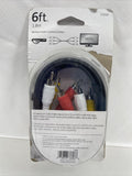 GE Composite Audio Video Cable 6 ft. 1.8 m HDTV DVD Player 33608 rca All Brands