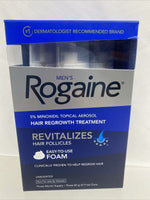Men's Rogaine 5% Minoxidil Foam for Hair Loss Regrowth Topical 3 months 10/22