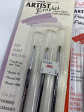 (2) Linzer Le Jour Artist Brushes Pony Hair 5pc & 3pc 0 00 000 paint fine 1/2