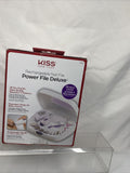 Kiss Rechargeable Nail File Power Deluxe 15 Pieces Shape grind con￼e acrylics