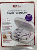 Kiss Rechargeable Nail File Power Deluxe 15 Pieces Shape grind con￼e acrylics