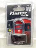 Master Lock 141DLF Covered Aluminum Padlock with Key Black wide long  strong