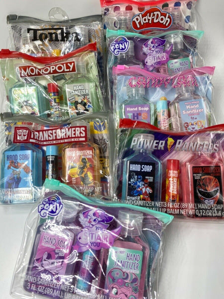 Hasboro Kids Hygiene Travel Bag Hand Soap Lip Balm YOU CHOOSE Combine Ship&Save
