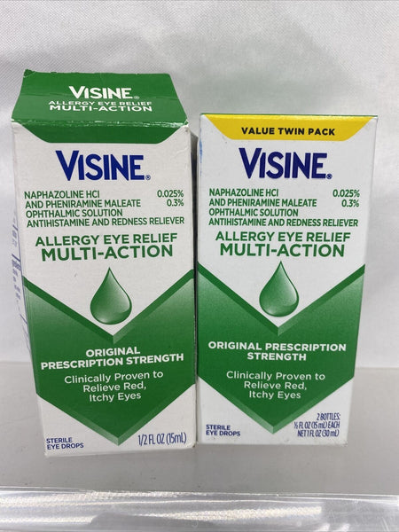 (3) Visine-A Multi-Action Eye Allergy Relief Eye Drops 3x 0.5oz 5/21-3/22