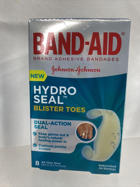 Band-Aid Hydro Seal Blister Toes Waterproof Gel Bandage Cushion 8pk~Combine Ship
