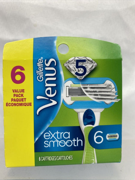 Gillette Venus Extra Smooth 5 Diamond blade 6 Cartridges