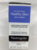 Neutrogena HEALTHY multi-vitamin EYE CREME .5oz Alpha-Hydroxy Acid