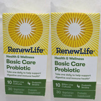 (2) Renew Life Health Probiotic 10 Billion Culture￼CFU 30ct Vegan RenewLife 6/21