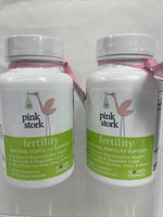 (2) Pink Stork FERTILITY Natural Reproductive Support 60 Vegetarian Capsules