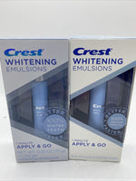 (2) Crest Whitening Emulsions Leave on Whitening Treatment On Go Pen 6/22+