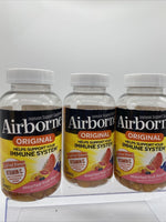 (3) Airborne Vitamin C Gummies, Assorted Fruit, 750mg, 63Ct 10/21